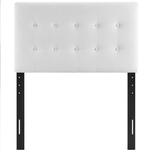 ModwayModway Emily Twin Biscuit Tufted Performance Velvet Headboard MOD-6114 MOD-6114-WHI- BetterPatio.com