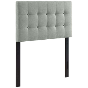 ModwayModway Emily Twin Upholstered Fabric Headboard MOD-5176 MOD-5176-GRY- BetterPatio.com