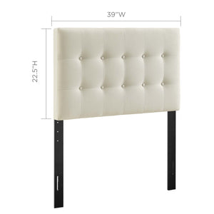 ModwayModway Emily Twin Upholstered Fabric Headboard MOD-5176 MOD-5176-IVO- BetterPatio.com