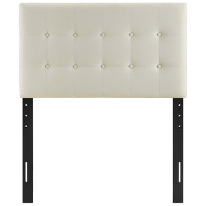 ModwayModway Emily Twin Upholstered Fabric Headboard MOD-5176 MOD-5176-IVO- BetterPatio.com