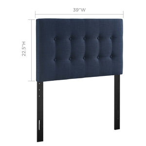 ModwayModway Emily Twin Upholstered Fabric Headboard MOD-5176 MOD-5176-NAV- BetterPatio.com