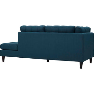 ModwayModway Empress 2 Piece Upholstered Fabric Right Facing Bumper Sectional EEI-2797 EEI-2797-AZU- BetterPatio.com