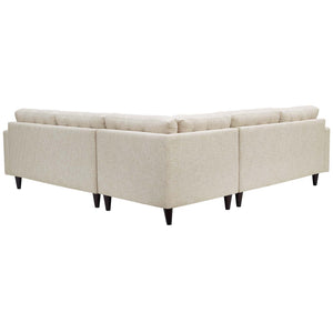 ModwayModway Empress 3 Piece Upholstered Fabric Sectional Sofa Set EEI-1417 EEI-1417-BEI- BetterPatio.com