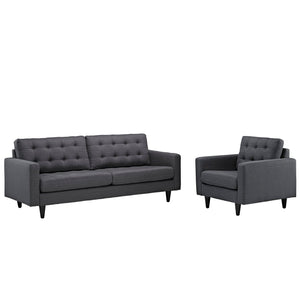 ModwayModway Empress Armchair and Sofa Set of 2 EEI-1313 EEI-1313-DOR- BetterPatio.com