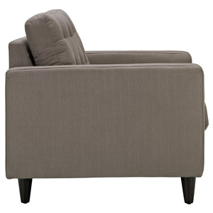 ModwayModway Empress Armchair and Sofa Set of 2 EEI-1313 EEI-1313-GRA- BetterPatio.com