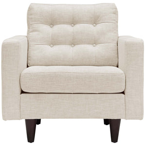 ModwayModway Empress Armchair Upholstered Fabric Set of 2 EEI-1283 EEI-1283-BEI- BetterPatio.com