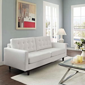 ModwayModway Empress Bonded Leather Sofa EEI-1010 EEI-1010-WHI- BetterPatio.com