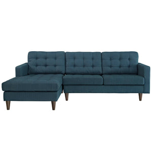 ModwayModway Empress Left-Facing Upholstered Fabric Sectional Sofa EEI-1666 EEI-1666-AZU- BetterPatio.com