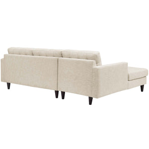 ModwayModway Empress Left-Facing Upholstered Fabric Sectional Sofa EEI-1666 EEI-1666-BEI- BetterPatio.com