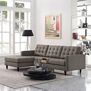 ModwayModway Empress Left-Facing Upholstered Fabric Sectional Sofa EEI-1666 EEI-1666-GRA- BetterPatio.com