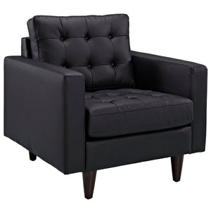 ModwayModway Empress Sofa and Armchair Set of 2 EEI-1311 EEI-1311-BLK- BetterPatio.com