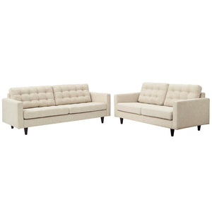 ModwayModway Empress Sofa and Loveseat Set of 2 EEI-3317 EEI-3317-BEI- BetterPatio.com