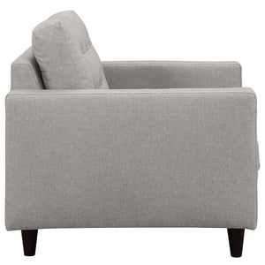 ModwayModway Empress Upholstered Fabric Armchair EEI-1013 EEI-1013-LGR- BetterPatio.com