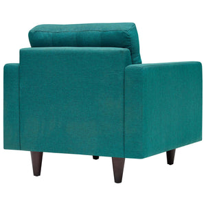 ModwayModway Empress Upholstered Fabric Armchair EEI-1013 EEI-1013-TEA- BetterPatio.com