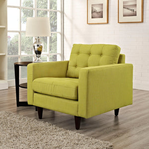 ModwayModway Empress Upholstered Fabric Armchair EEI-1013 EEI-1013-WHE- BetterPatio.com