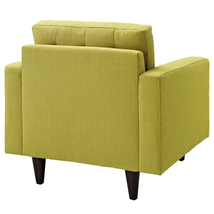 ModwayModway Empress Upholstered Fabric Armchair EEI-1013 EEI-1013-WHE- BetterPatio.com