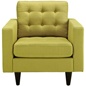 ModwayModway Empress Upholstered Fabric Armchair EEI-1013 EEI-1013-WHE- BetterPatio.com