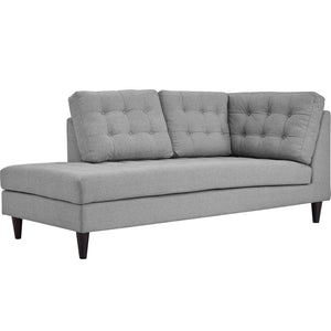 ModwayModway Empress Upholstered Fabric Left Facing Bumper EEI-2611 EEI-2611-LGR- BetterPatio.com