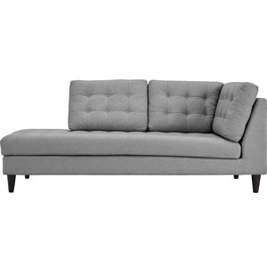 ModwayModway Empress Upholstered Fabric Left Facing Bumper EEI-2611 EEI-2611-LGR- BetterPatio.com