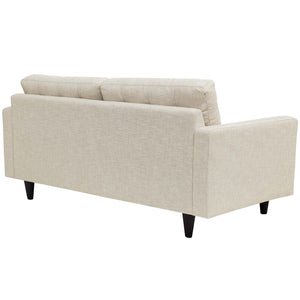 ModwayModway Empress Upholstered Fabric Loveseat EEI-1547 EEI-1547-BEI- BetterPatio.com