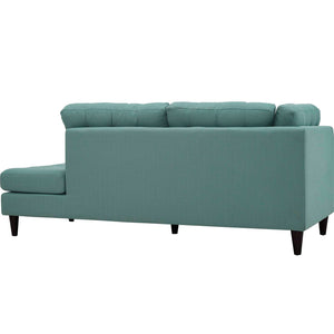 ModwayModway Empress Upholstered Fabric Right Facing Bumper EEI-2612 EEI-2612-LAG- BetterPatio.com