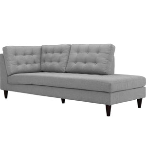 ModwayModway Empress Upholstered Fabric Right Facing Bumper EEI-2612 EEI-2612-LGR- BetterPatio.com