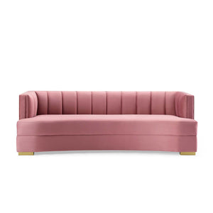 ModwayModway Encompass Channel Tufted Performance Velvet Curved Sofa EEI-4134 EEI-4134-DUS- BetterPatio.com