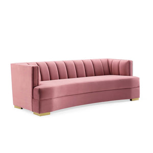 ModwayModway Encompass Channel Tufted Performance Velvet Curved Sofa EEI-4134 EEI-4134-DUS- BetterPatio.com