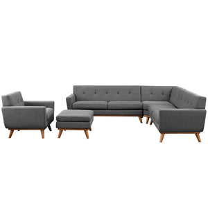 ModwayModway Engage 5 Piece Sectional Sofa EEI-2186 EEI-2186-DOR-SET- BetterPatio.com