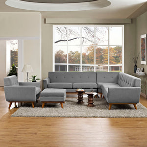 ModwayModway Engage 5 Piece Sectional Sofa EEI-2186 EEI-2186-GRY-SET- BetterPatio.com