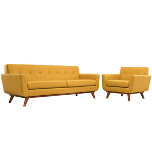 ModwayModway Engage Armchair and Sofa Set of 2 EEI-1344 EEI-1344-CIT- BetterPatio.com