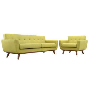 ModwayModway Engage Armchair and Sofa Set of 2 EEI-1344 EEI-1344-WHE- BetterPatio.com