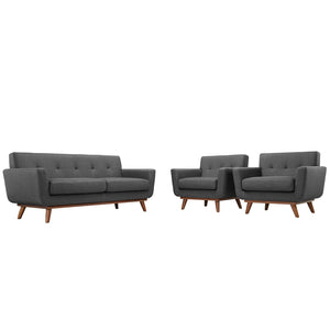 ModwayModway Engage Armchairs and Loveseat Set of 3 EEI-1347 EEI-1347-DOR- BetterPatio.com