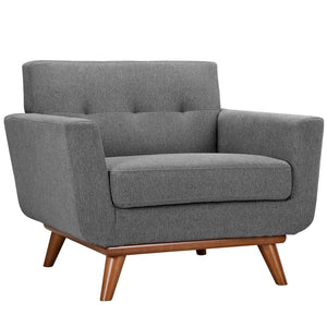 ModwayModway Engage Armchairs and Loveseat Set of 3 EEI-1347 EEI-1347-GRY- BetterPatio.com