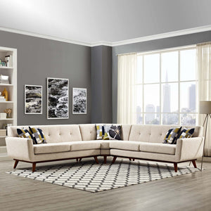 ModwayModway Engage L-Shaped Sectional Sofa EEI-2108 EEI-2108-BEI-SET- BetterPatio.com