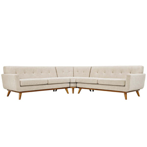 ModwayModway Engage L-Shaped Sectional Sofa EEI-2108 EEI-2108-BEI-SET- BetterPatio.com