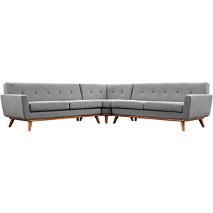 ModwayModway Engage L-Shaped Sectional Sofa EEI-2108 EEI-2108-GRY-SET- BetterPatio.com