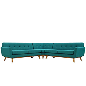 ModwayModway Engage L-Shaped Sectional Sofa EEI-2108 EEI-2108-TEA-SET- BetterPatio.com