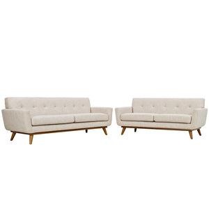 ModwayModway Engage Loveseat and Sofa Set of 2 EEI-1348 EEI-1348-BEI- BetterPatio.com