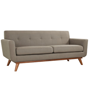 ModwayModway Engage Loveseat and Sofa Set of 2 EEI-1348 EEI-1348-GRA- BetterPatio.com