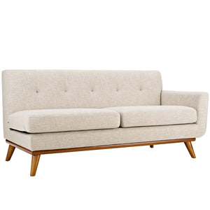 ModwayModway Engage Right-Arm Upholstered Fabric Loveseat EEI-1792 EEI-1792-BEI- BetterPatio.com