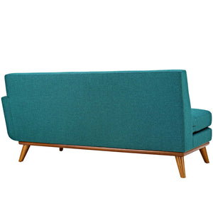 ModwayModway Engage Right-Arm Upholstered Fabric Loveseat EEI-1792 EEI-1792-TEA- BetterPatio.com