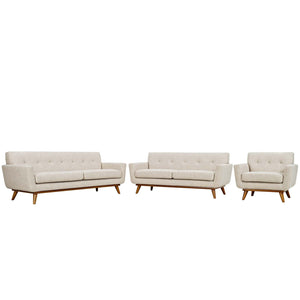 ModwayModway Engage Sofa Loveseat and Armchair Set of 3 EEI-1349 EEI-1349-BEI- BetterPatio.com