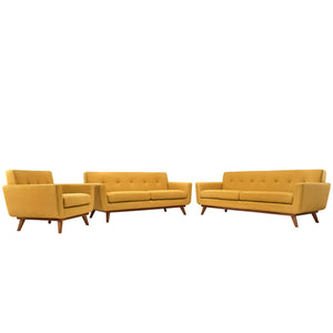 ModwayModway Engage Sofa Loveseat and Armchair Set of 3 EEI-1349 EEI-1349-CIT- BetterPatio.com