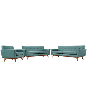 ModwayModway Engage Sofa Loveseat and Armchair Set of 3 EEI-1349 EEI-1349-LAG- BetterPatio.com