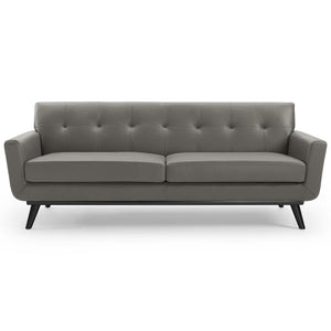 ModwayModway Engage Top-Grain Leather Living Room Lounge Sofa EEI-3733 EEI-3733-GRY- BetterPatio.com