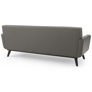 ModwayModway Engage Top-Grain Leather Living Room Lounge Sofa EEI-3733 EEI-3733-GRY- BetterPatio.com