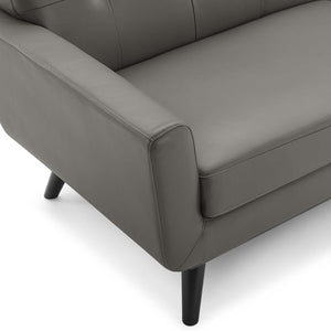 ModwayModway Engage Top-Grain Leather Living Room Lounge Sofa EEI-3733 EEI-3733-GRY- BetterPatio.com