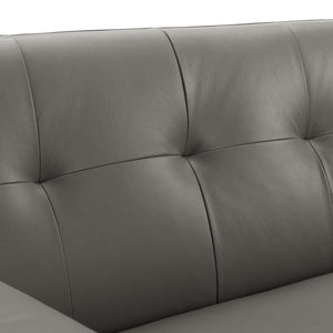 ModwayModway Engage Top-Grain Leather Living Room Lounge Sofa EEI-3733 EEI-3733-GRY- BetterPatio.com