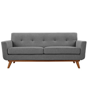 ModwayModway Engage Upholstered Fabric Loveseat EEI-1179 EEI-1179-GRY- BetterPatio.com